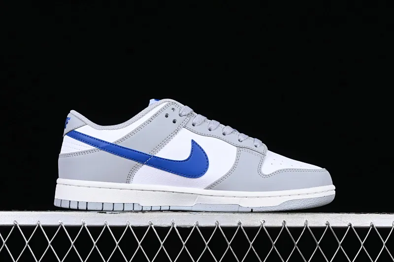 All categories Nk SB Dunk series Nk SB Dunk Low low-top sneakers Nk Dunk Low "Grey Royal Blue" white gray blue low-top casual sports skateboard shoes FN3878-001